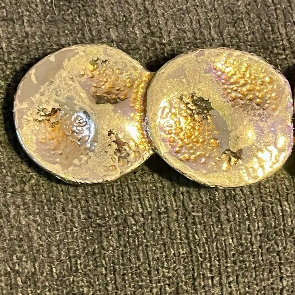 Jeanne Boucher 1982 Belt Silver Tone Mixed Metal - Picture 7 of 12
